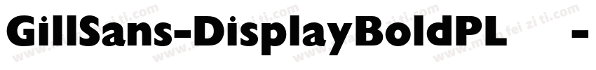 GillSans-DisplayBoldPL 语言英文字体转换